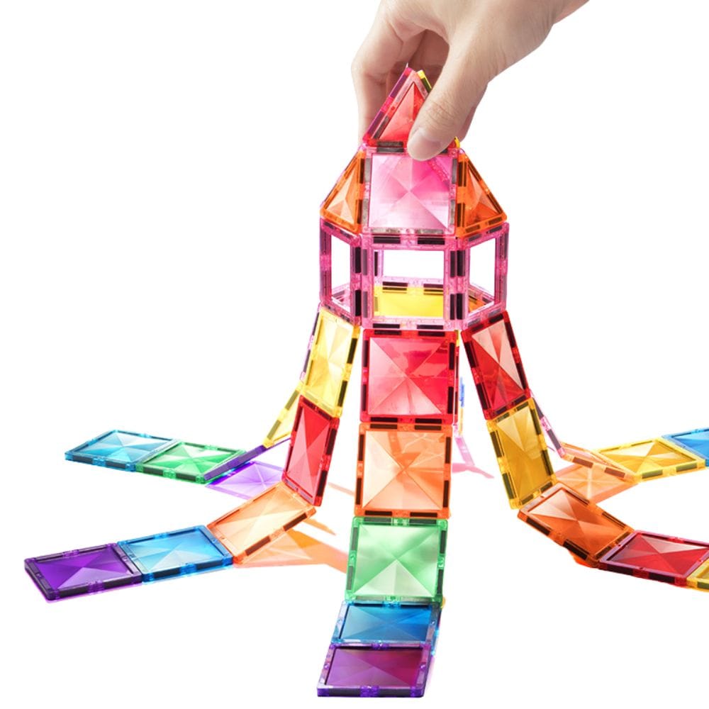 Colorful Magnetic Tiles - Marble Run 100PCS