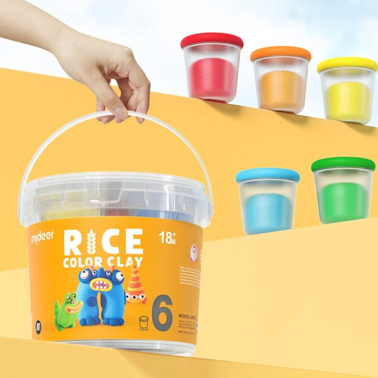 Rice Color Clay - 6 Colors