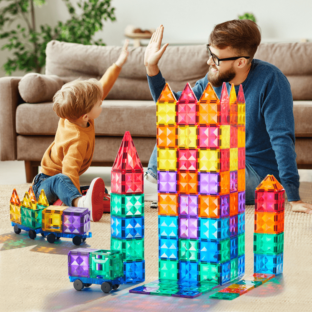 Colorful Magnetic Tiles 60pcs