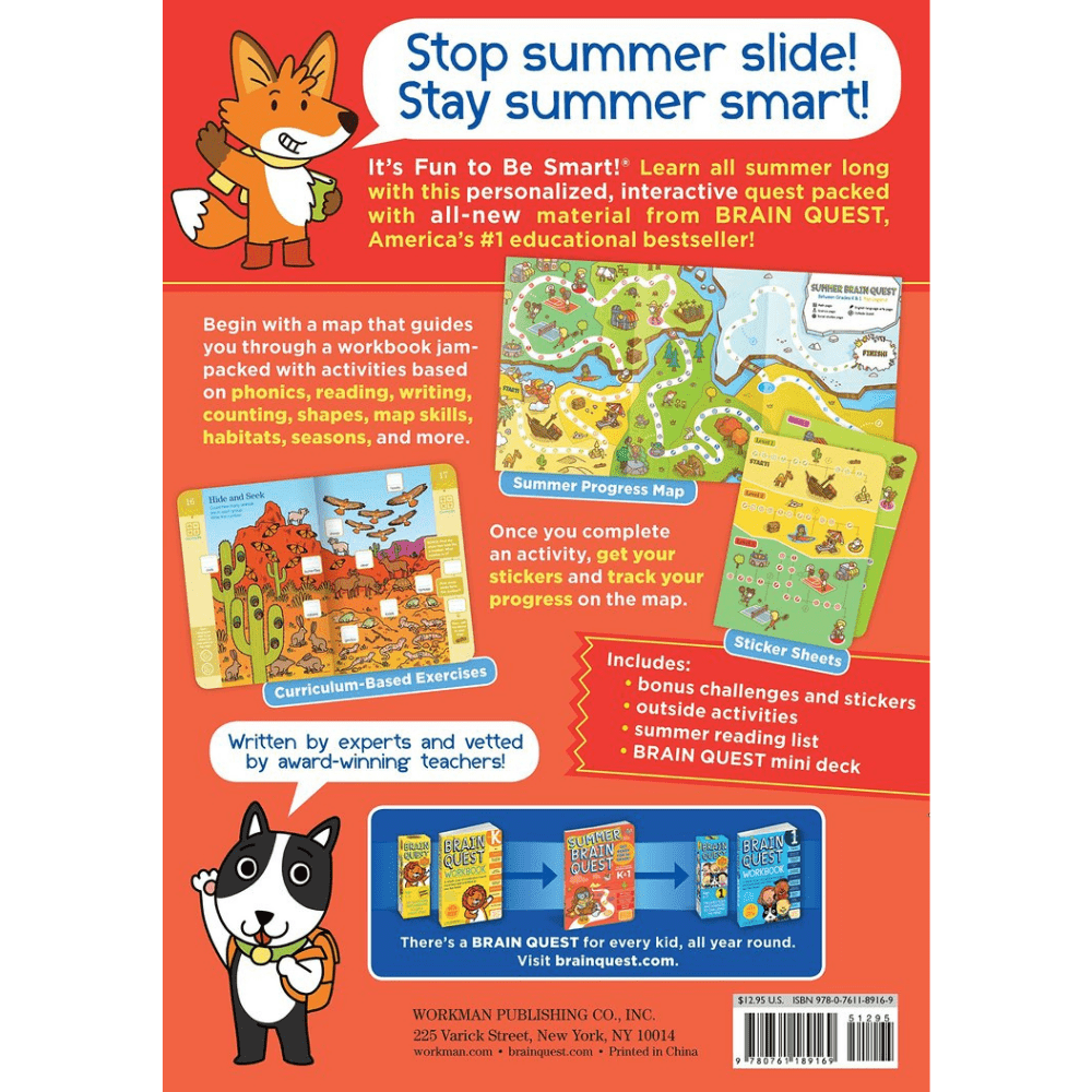 Summer Brain Quest Book K1 & Grade 1