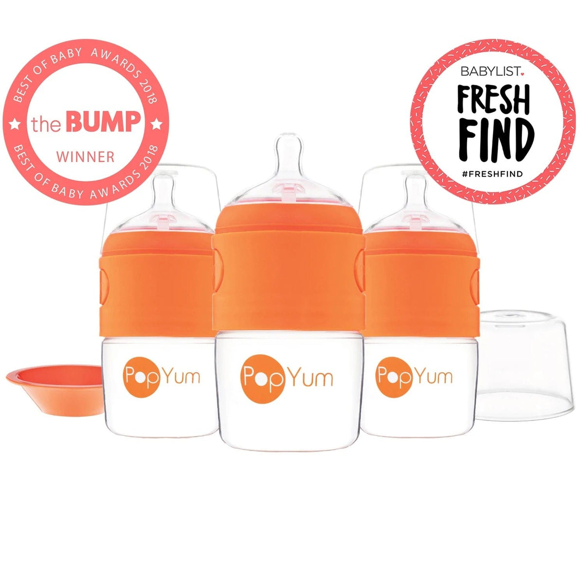 PopYum Anti-Colic Formula Making Baby Bottle, 3-pack, 5 oz.