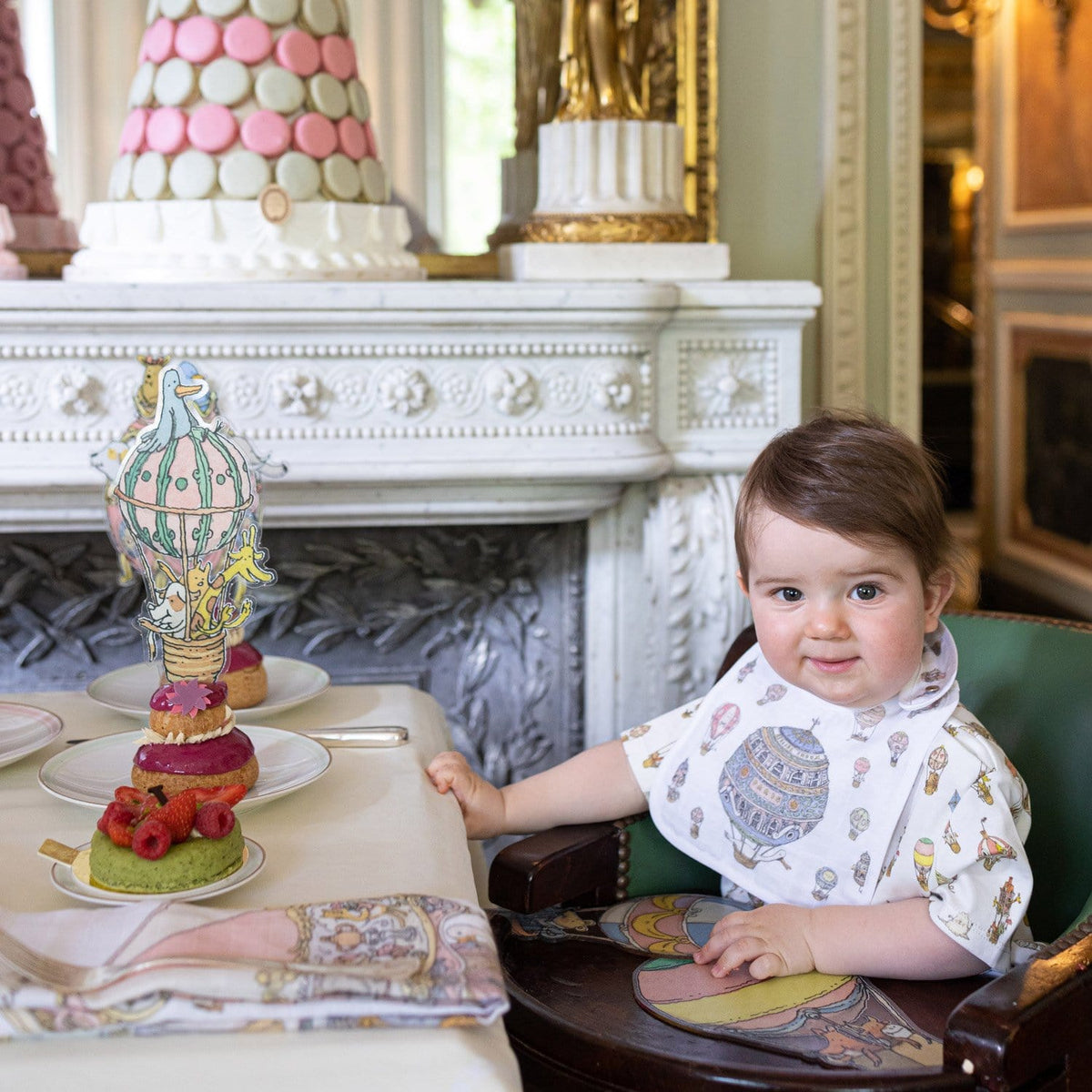 Hot Air Balloons Bib