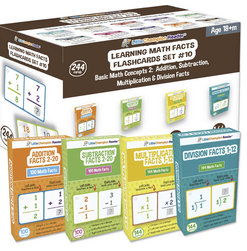 Learning Core Math Concepts Flash Cards- Basic Math 2