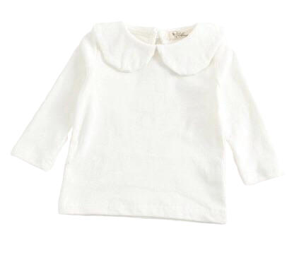 Peter Pan Collar Long Sleeves Top