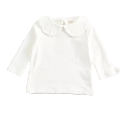 Peter Pan Collar Long Sleeves Top