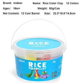 Rice Color Clay - 6 Colors