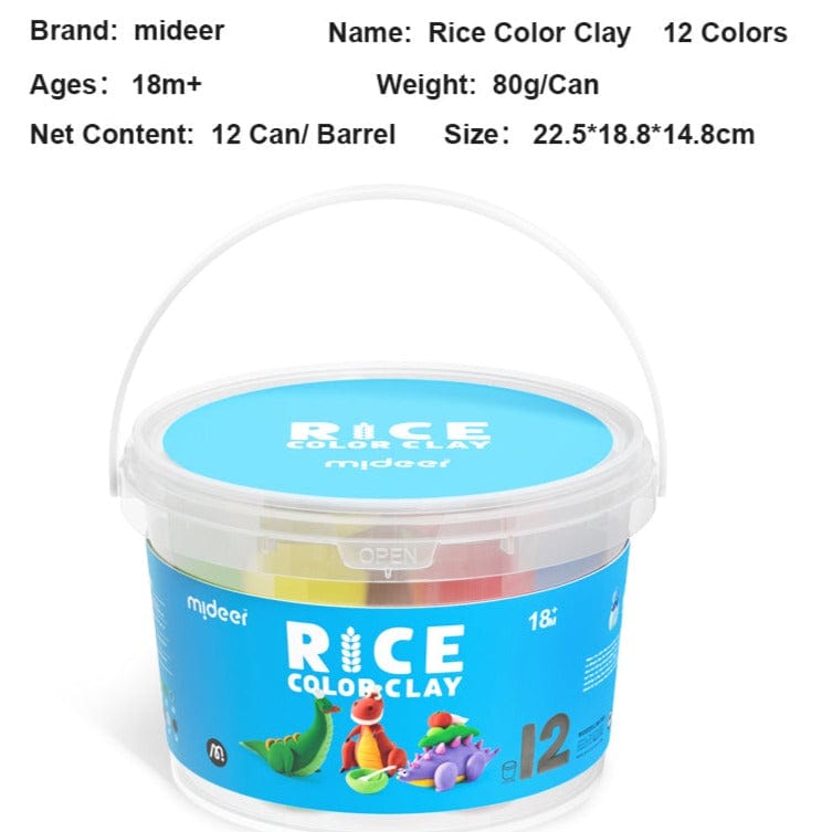 Rice Color Clay - 6 Colors