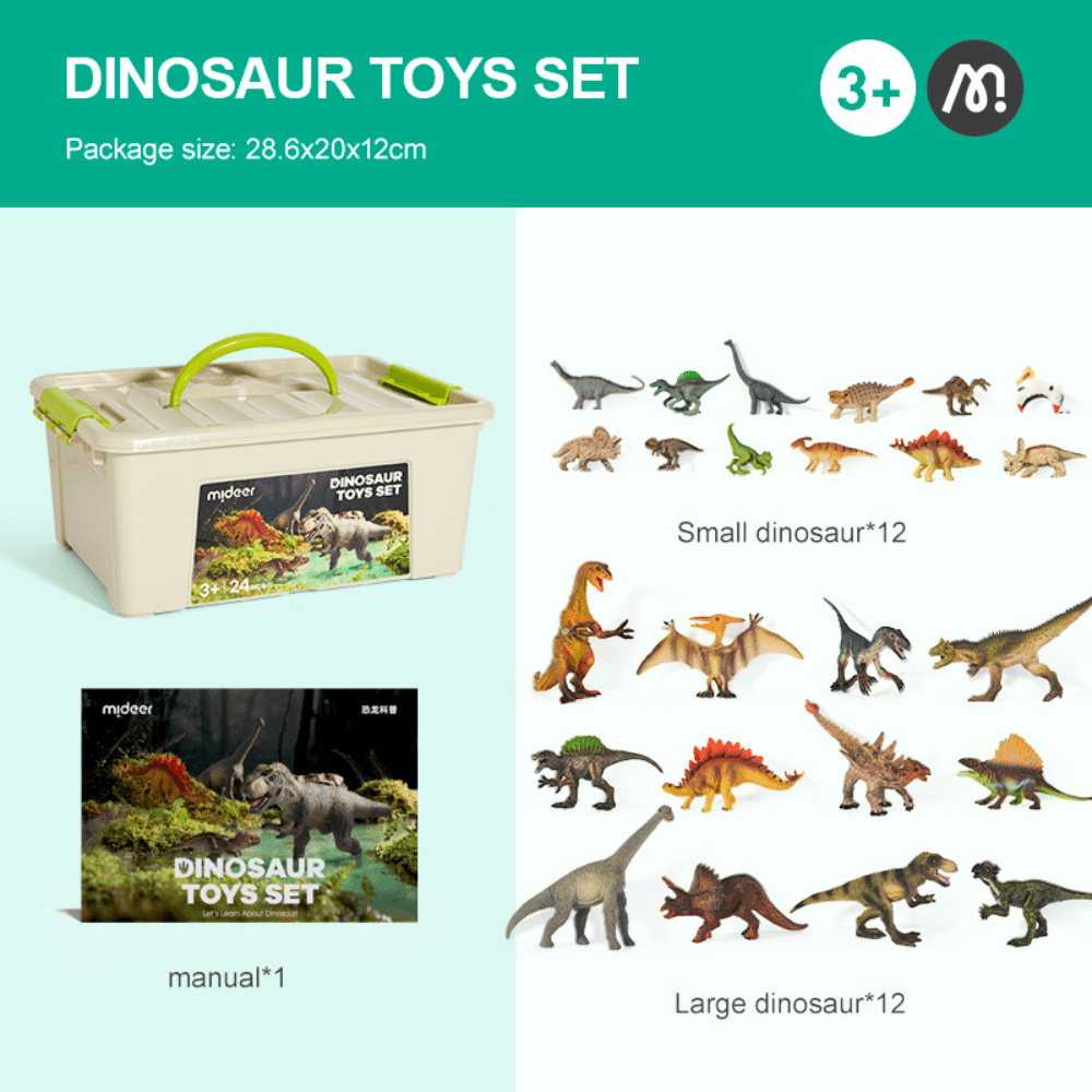 Dinosaur Toys Set - 24pcs