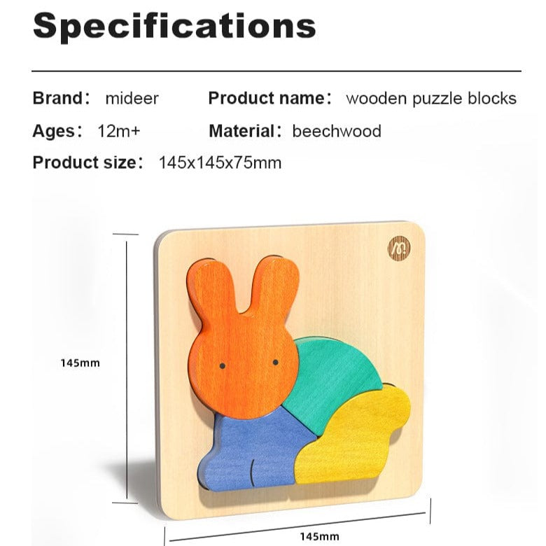 Wooden Building Blocks-Rabbit