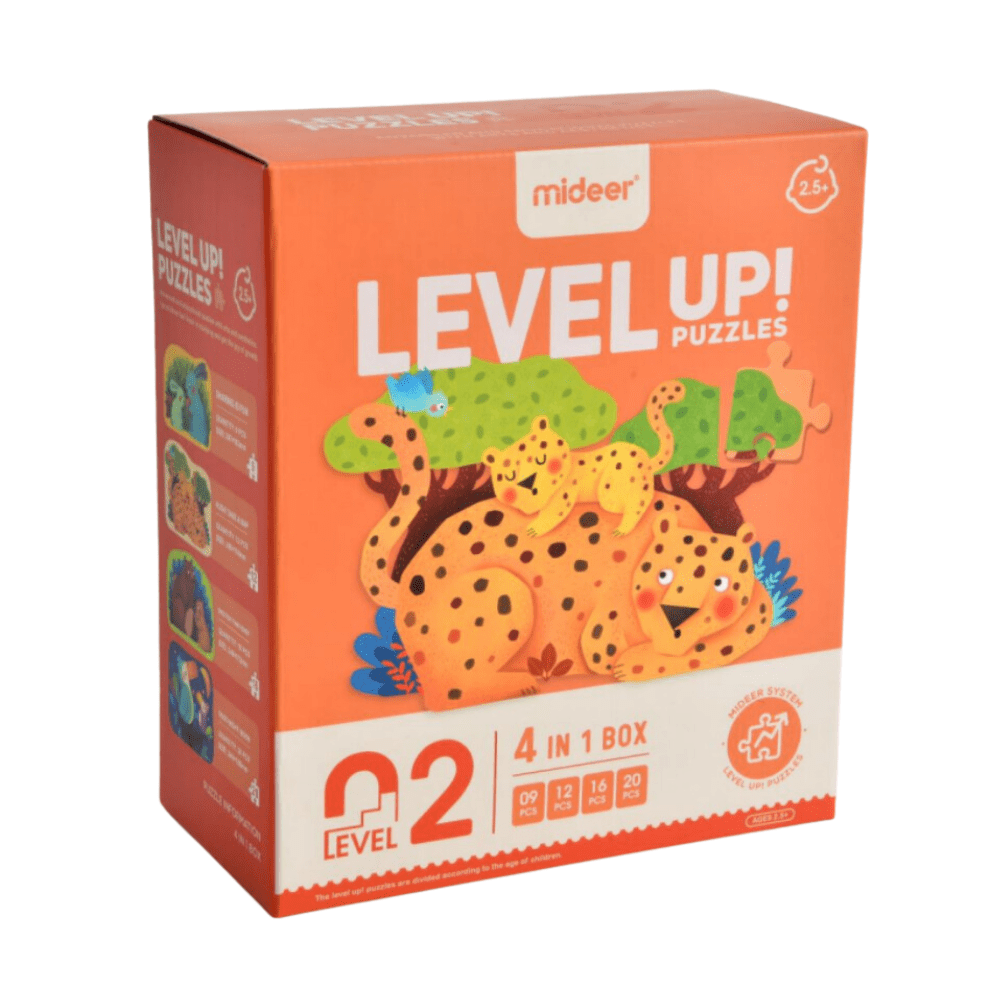 Level Up Puzzle - Animals Mom & Baby (2 Level)