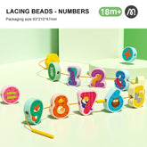 Lacing Beads - Numbers and Animals