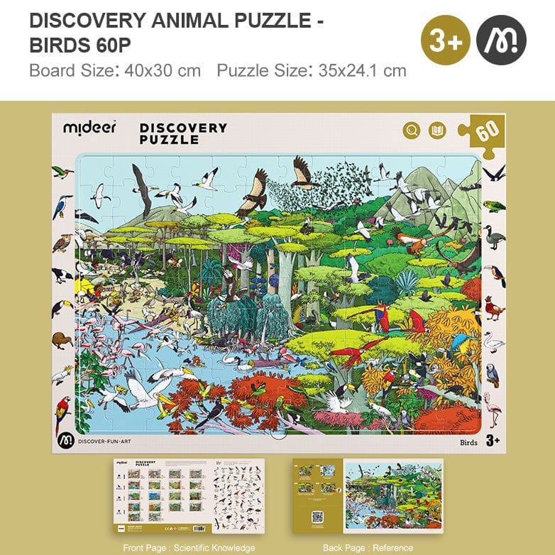 Discovery Puzzle Big Animal Small Animal (Birds 60p)