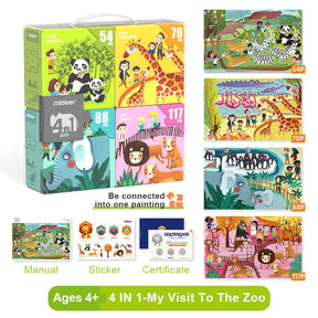 4 in 1 Puzzle Animal