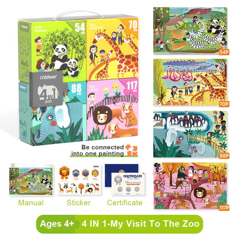 4 in 1 Puzzle Animal