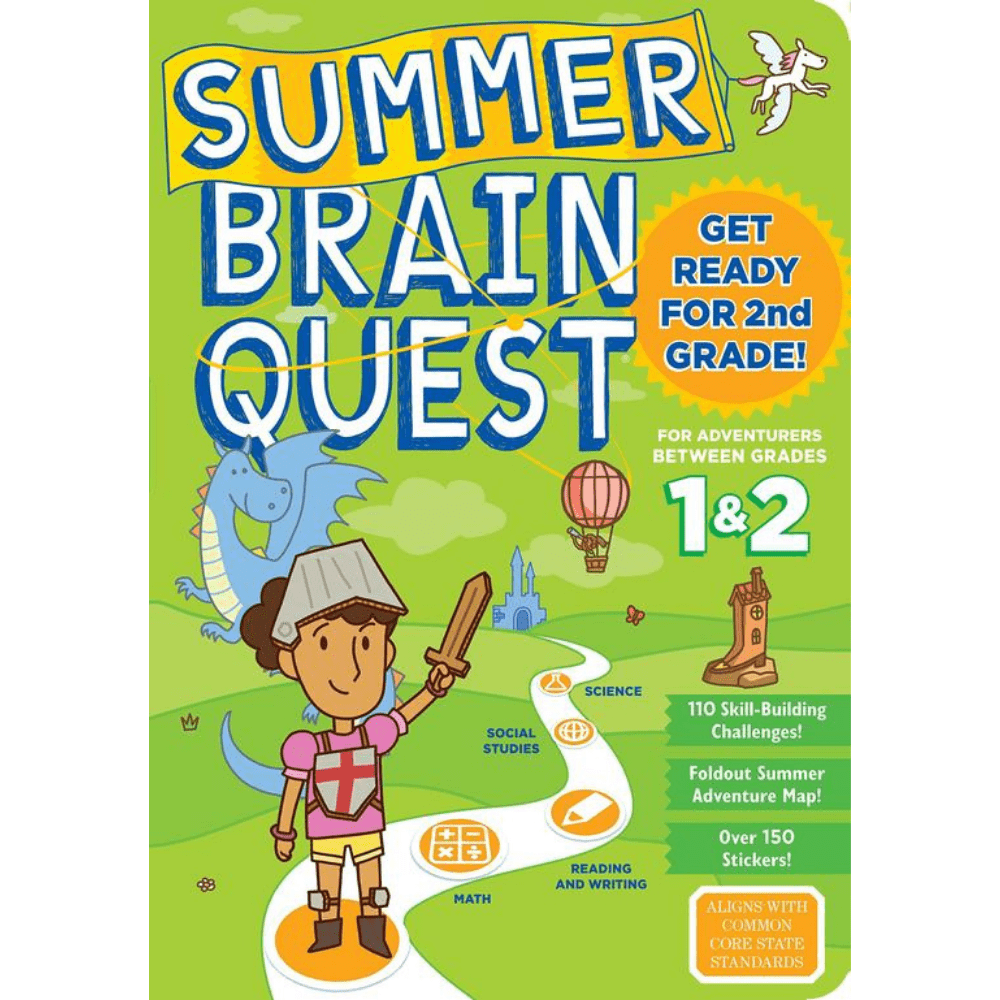 Summer Brain Quest Book Grade 1 & 2