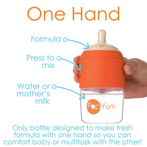 PopYum Anti-Colic Formula Making Baby Bottle, 3-pack, 5 oz.