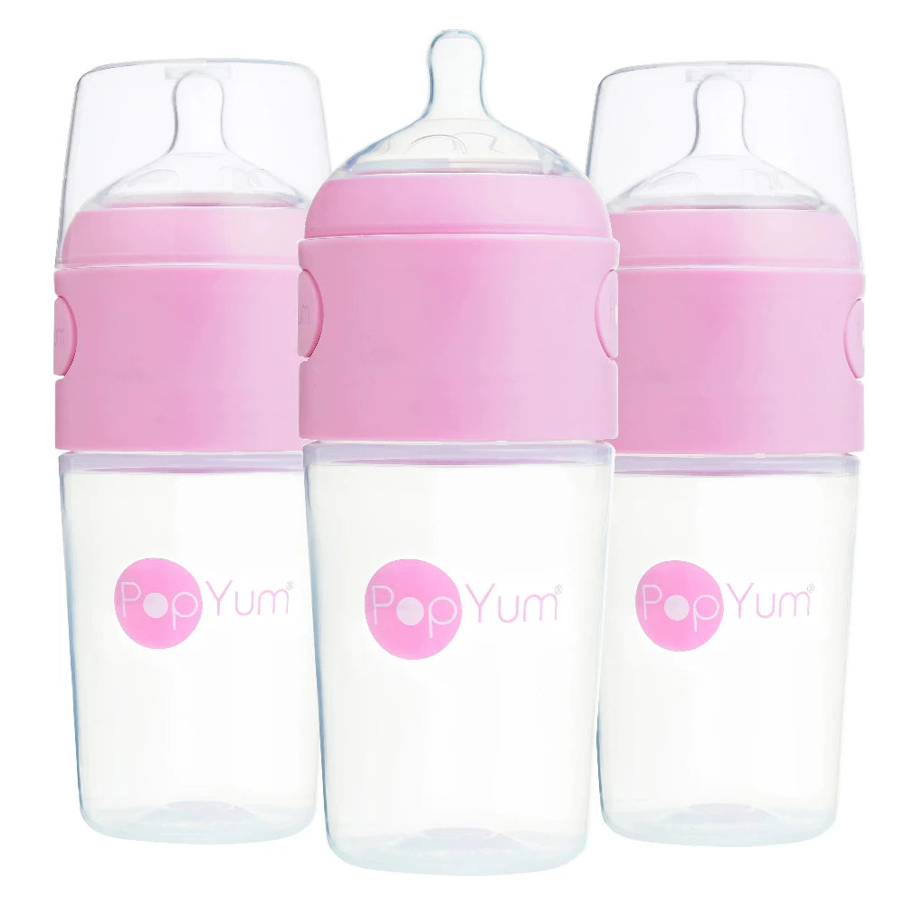 PopYum Anti-Colic Formula Making Baby Bottle, 3-pack, 9 oz.